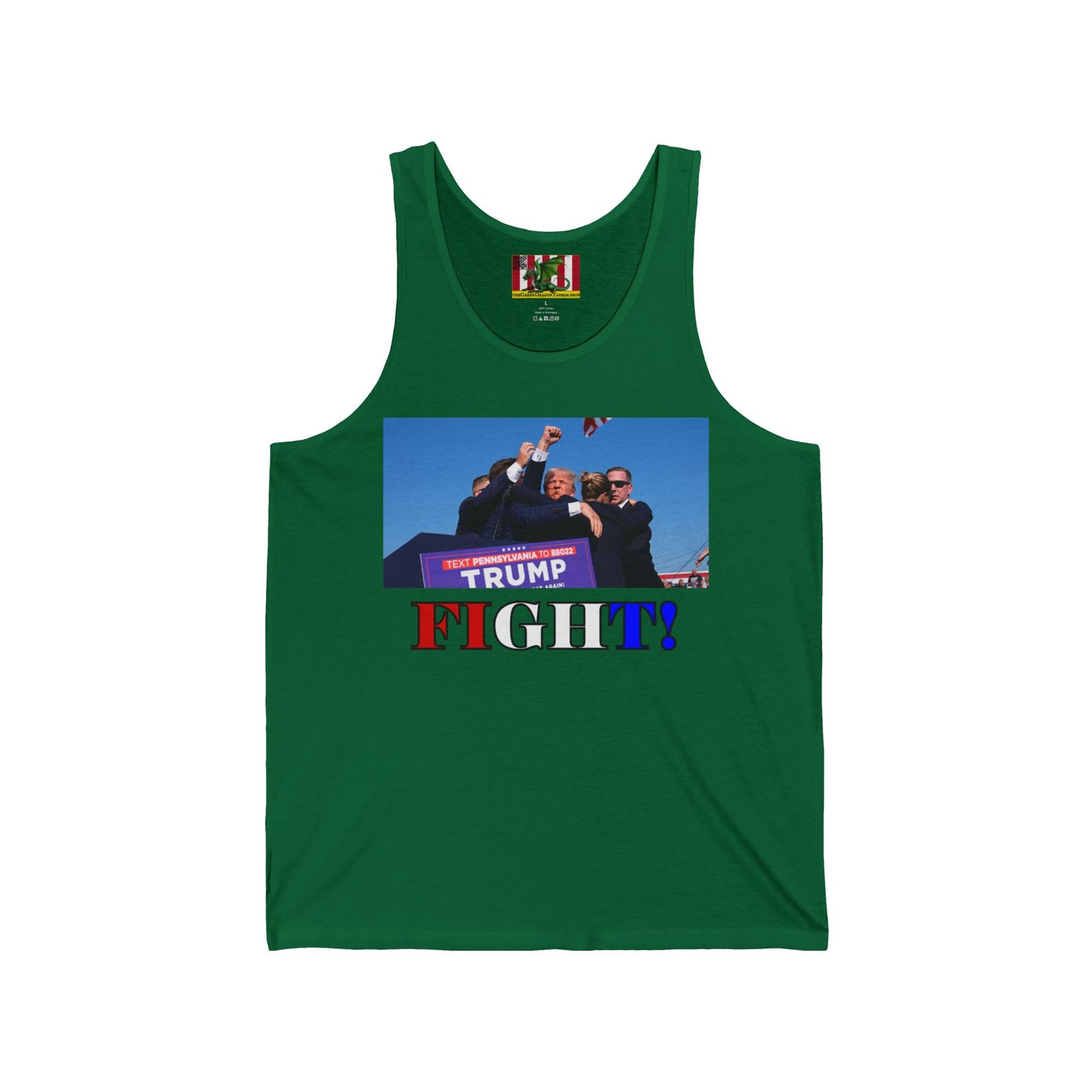 Fight! Unisex Jersey Tank Top by theGreenDragonTavern.shop