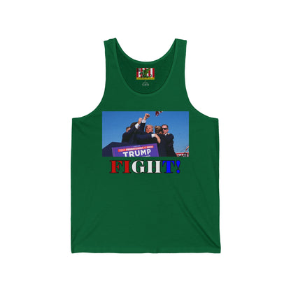 Fight! Unisex Jersey Tank Top by theGreenDragonTavern.shop