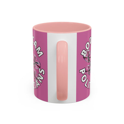 Bodycam the Politicians Drone Pink Accent Mug by theGreenDragonTavern.shop