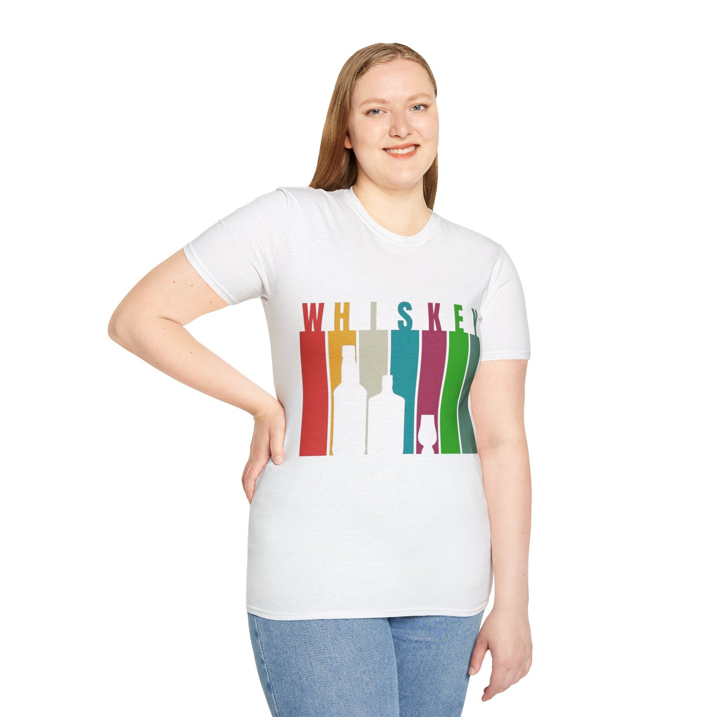 Whiskey spelled with an 'e' Light colors Unisex T-Shirt by theGreenDragonTavern.shop