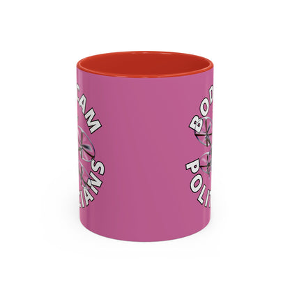 Bodycam the Politicians Drone Pink Accent Mug by theGreenDragonTavern.shop