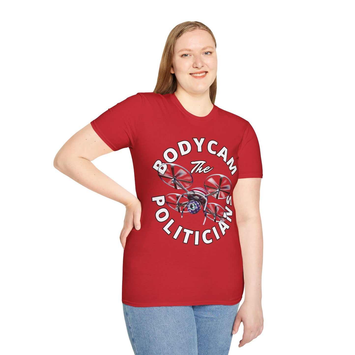 Bodycam the Politicians Drone Light colors Unisex T-Shirt by theGreenDragonTavern.shop
