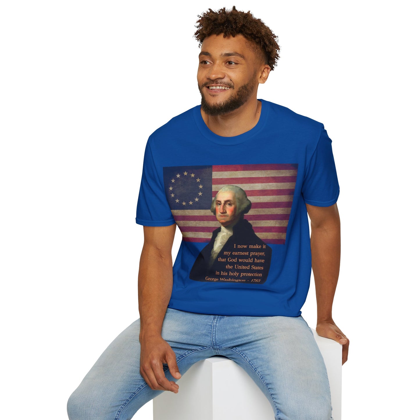 Washington's Earnest Prayer Dark colors Unisex T-Shirt by theGreenDragonTavern.shop