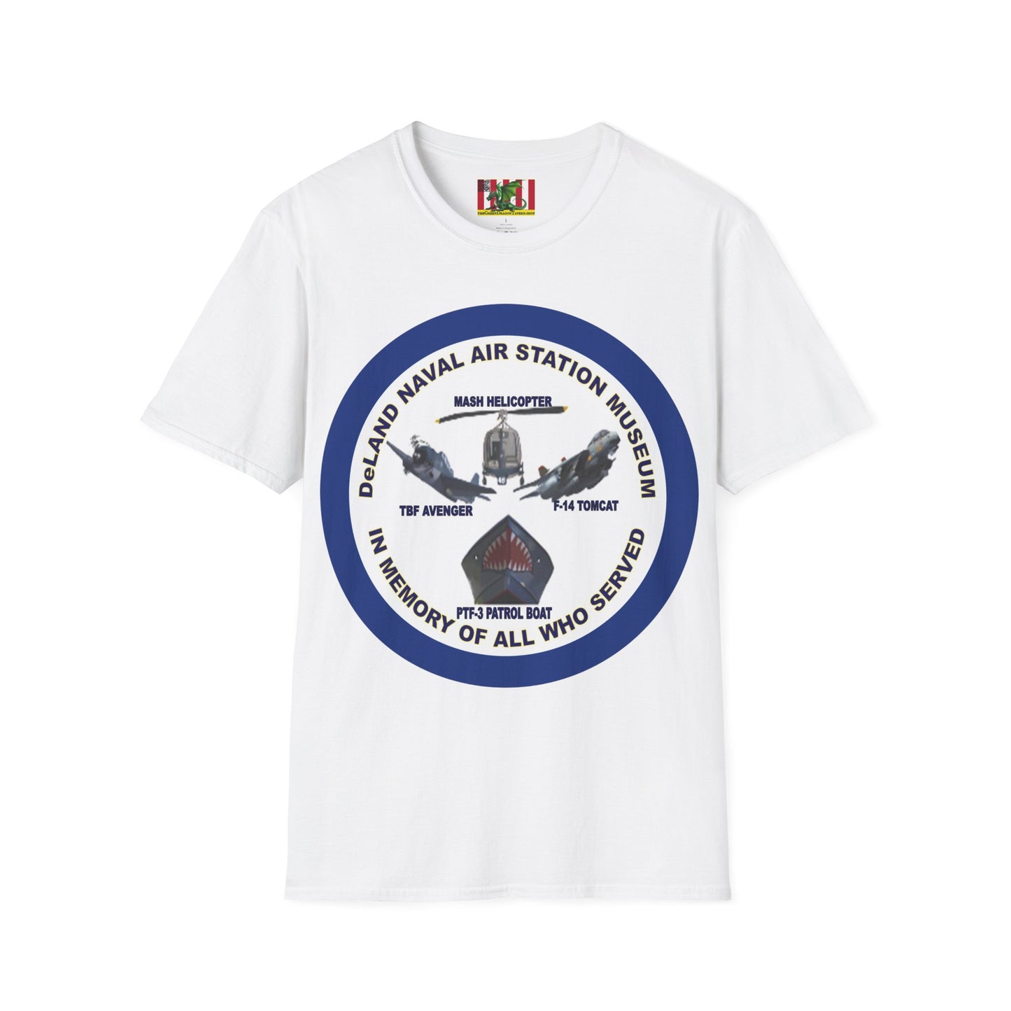 DNASM Student Art Navy Frame Lighter colors Unisex T-Shirt by theGreenDragonTavern.shop