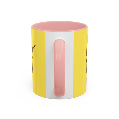 Hula Girl Packin' Heat Pineapple Accent Mug by theGreenDragonTavern.shop
