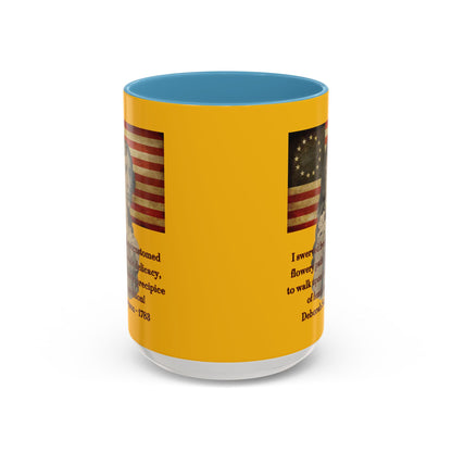 Deborah Sampson, America's Mulan Yellow Accent Mug by theGreenDragonTavern.shop
