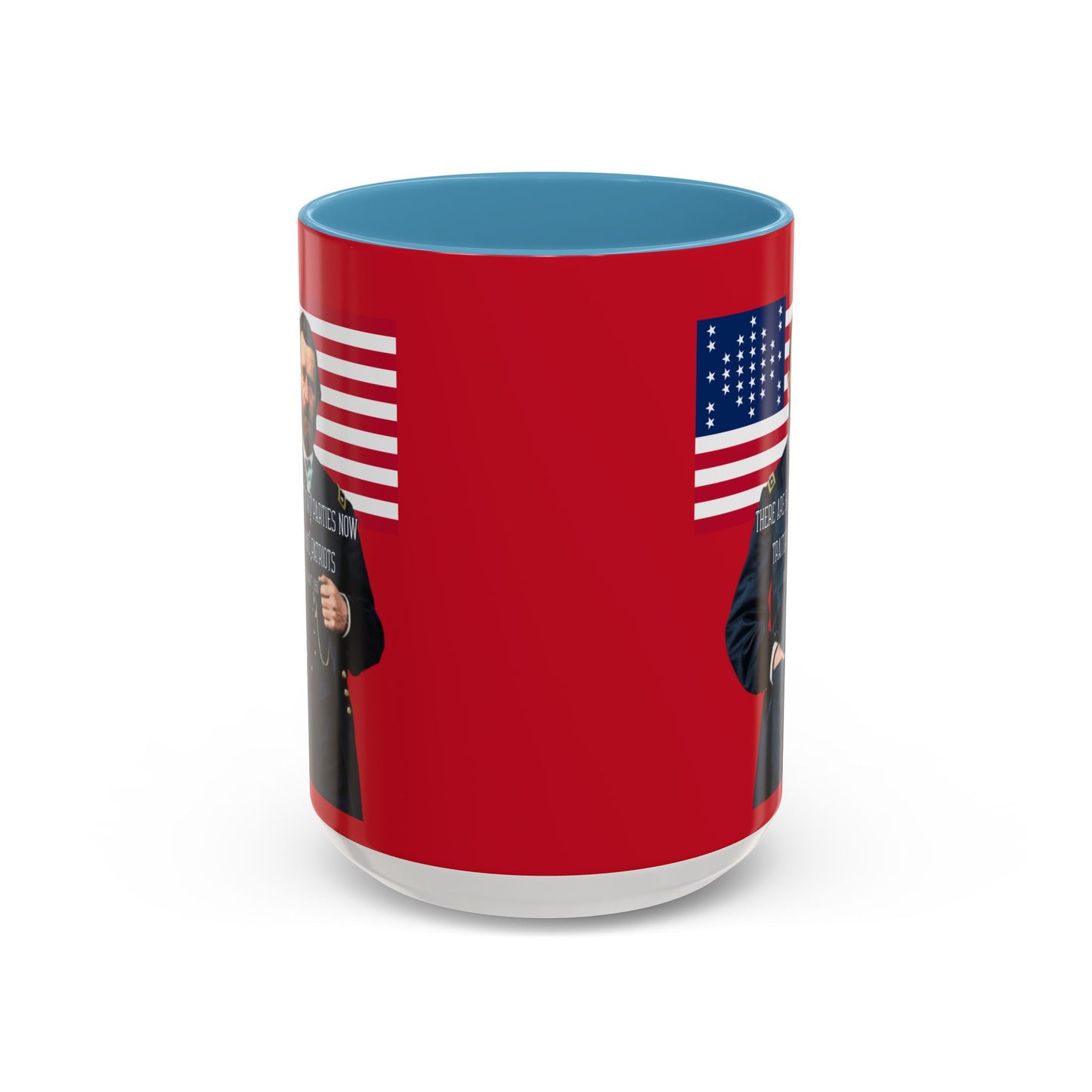 "Traitors and Patriots" Ulysses Grant Red Accent Mug by theGreenDragonTavern.shop