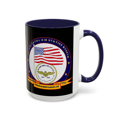 DeLand Naval Air Station Museum Black Accent Mug by theGreenDragonTavern.shop