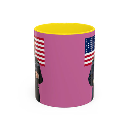 "Traitors and Patriots" Ulysses Grant Pink Accent Mug by theGreenDragonTavern.shop
