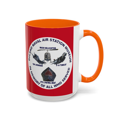 DNASM 2-sided, Founding & Student Art w/WhiteBG Red Accent Mug by theGreenDragonTavern.shop