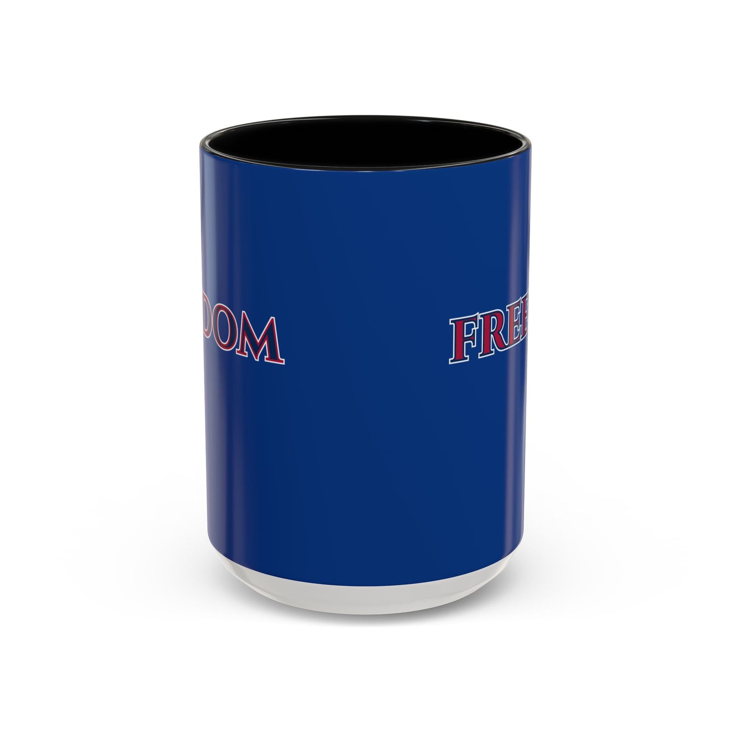 Freedom, Dark Blue Accent Mug by theGreenDragonTavern.shop