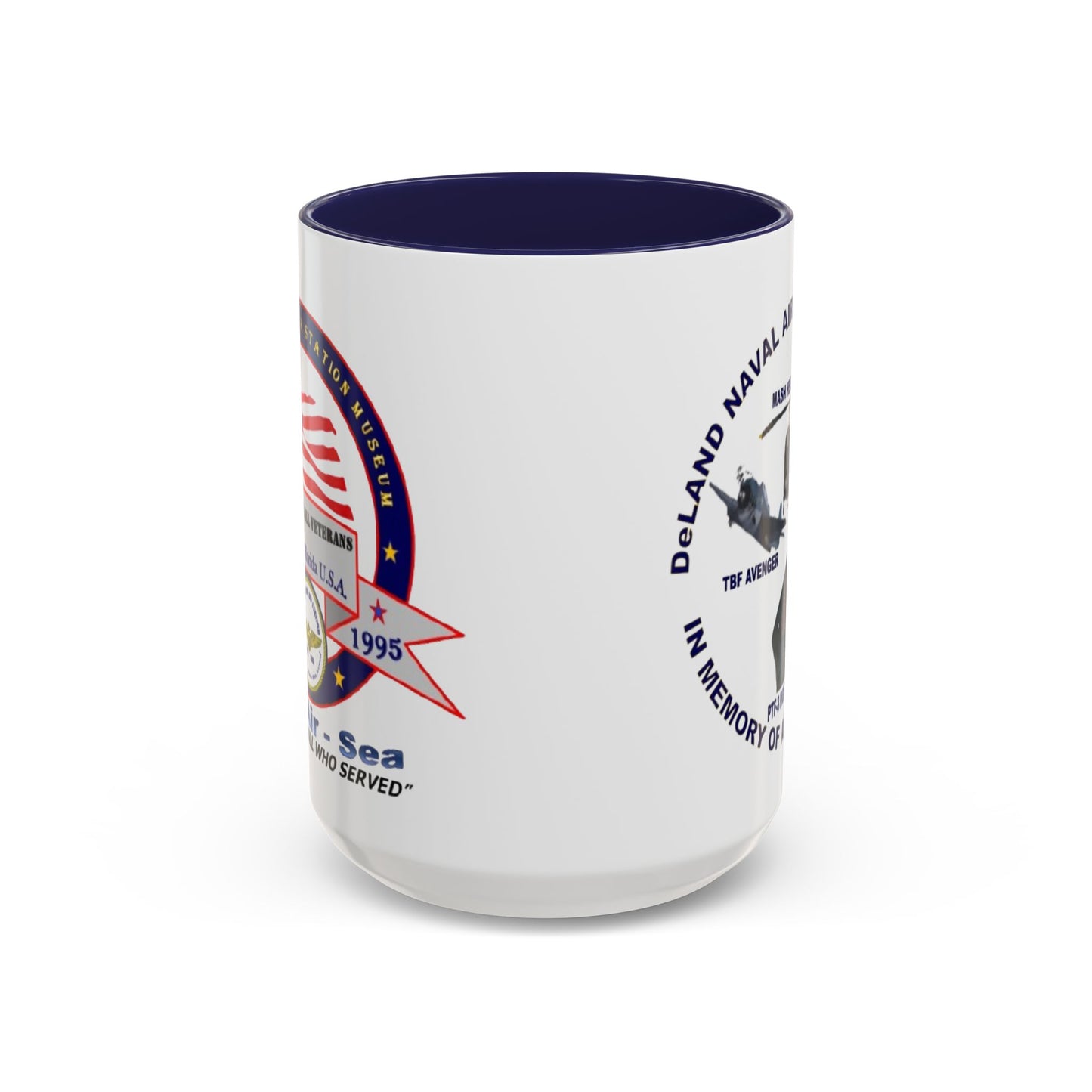 DNASM 2-sided, Founding & Student Art White Accent Mug by theGreenDragonTavern.shop