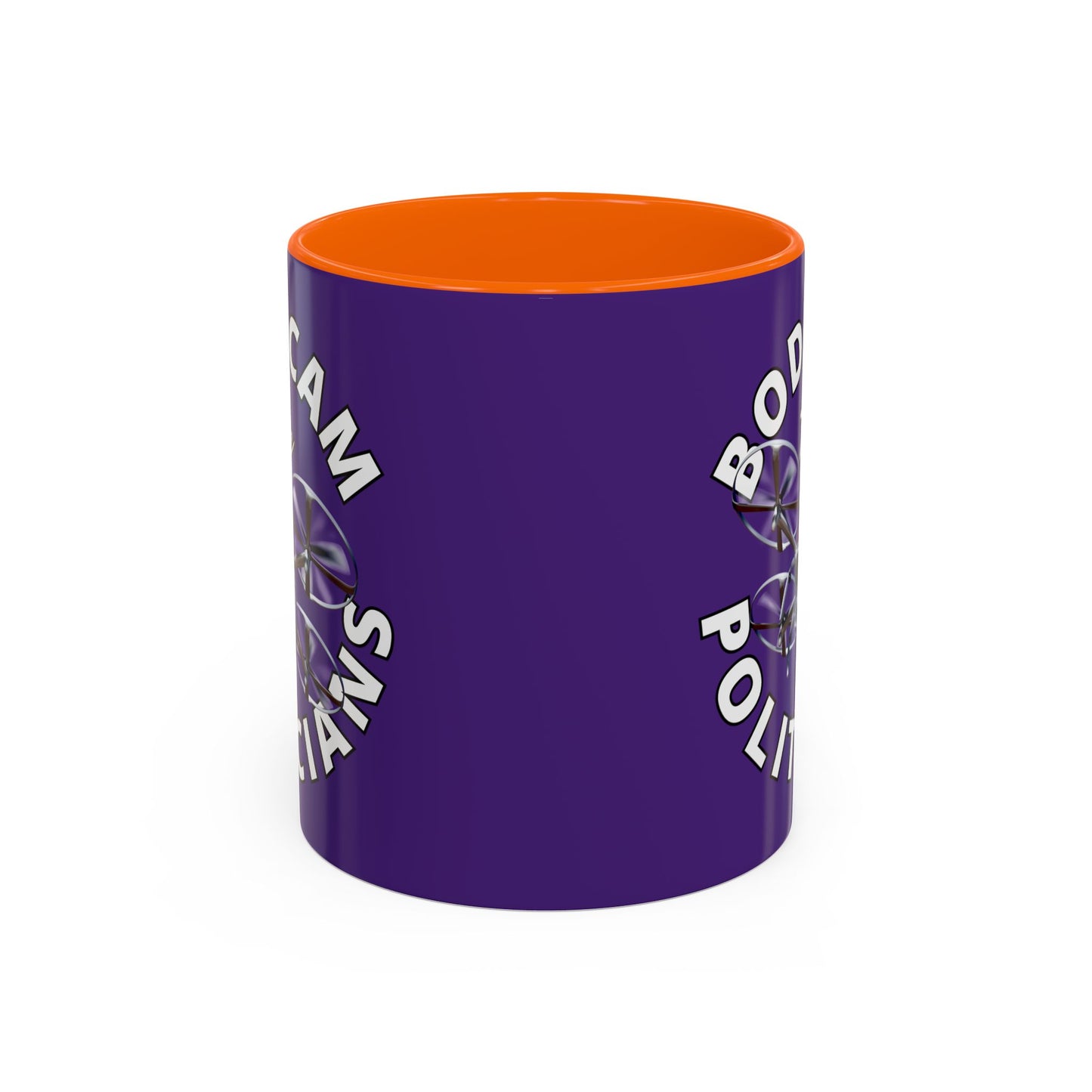 Bodycam the Politicians Drone Dark Purple Accent Mug by theGreenDragonTavern.shop