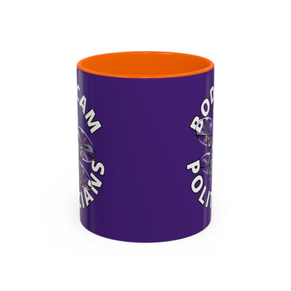Bodycam the Politicians Drone Dark Purple Accent Mug by theGreenDragonTavern.shop