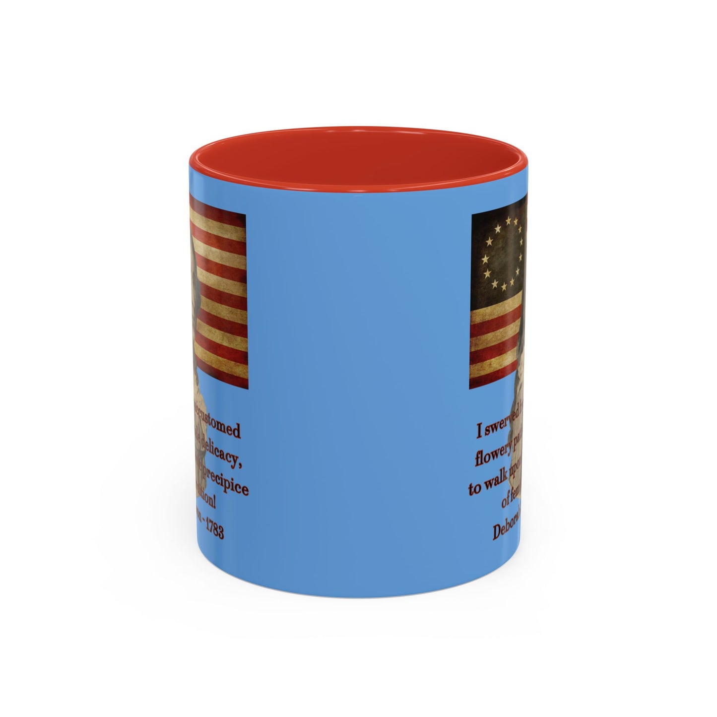 Deborah Sampson, America's Mulan Light Blue Accent Mug by theGreenDragonTavern.shop
