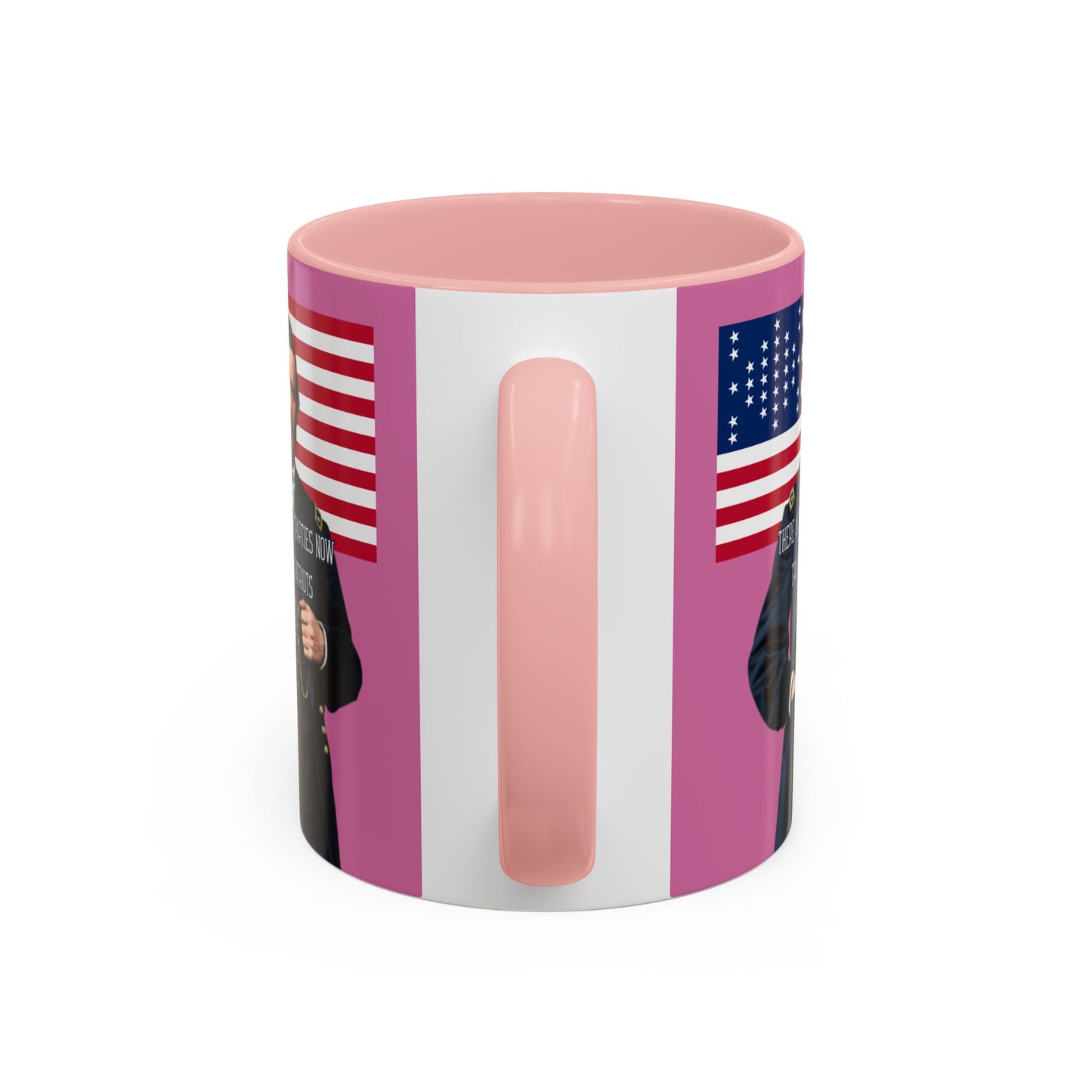 "Traitors and Patriots" Ulysses Grant Pink Accent Mug by theGreenDragonTavern.shop