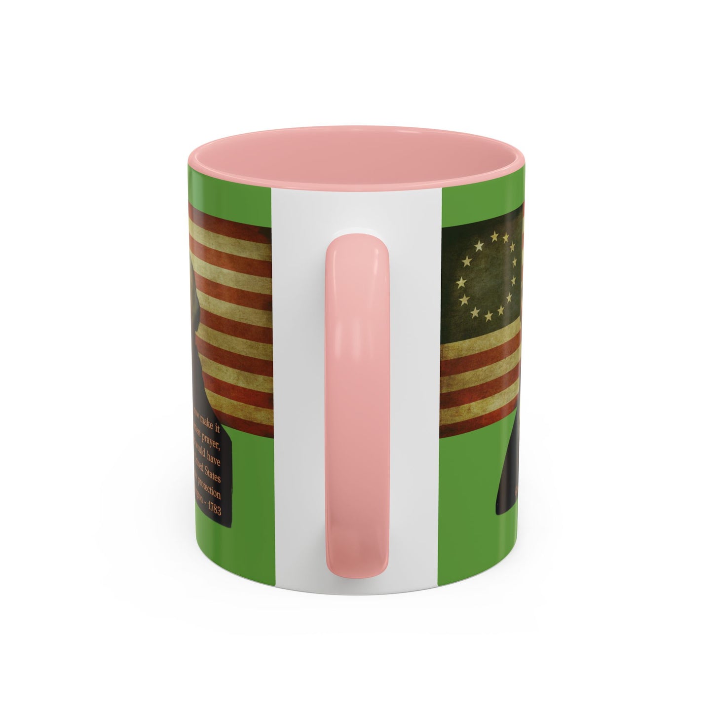 Washington's Earnest Prayer Green Accent Mug by theGreenDragonTavern.shop