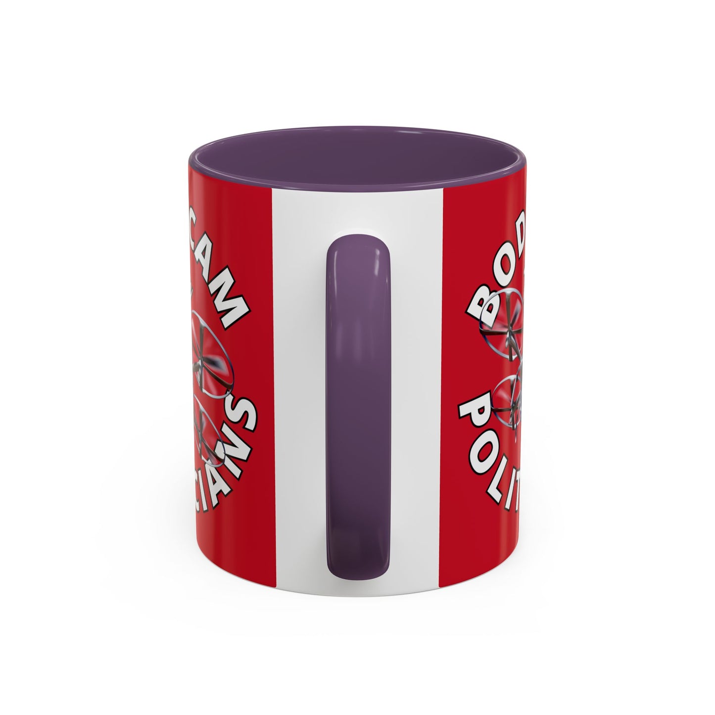 Bodycam the Politicians Drone Red Accent Mug by theGreenDragonTavern.shop