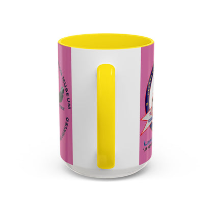 DNASM 2-sided, Founding & Student Art Pink Accent Mug by theGreenDragonTavern.shop
