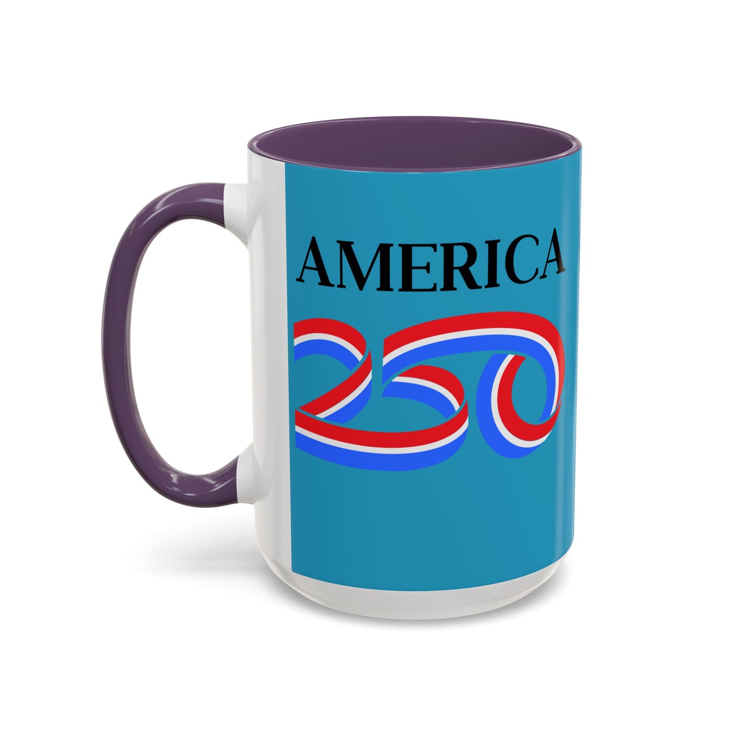 America 250 Turquoise Accent Mug by theGreenDragonTavern.shop