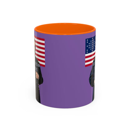 "Traitors and Patriots" Ulysses Grant Light Purple Accent Mug by theGreenDragonTavern.shop