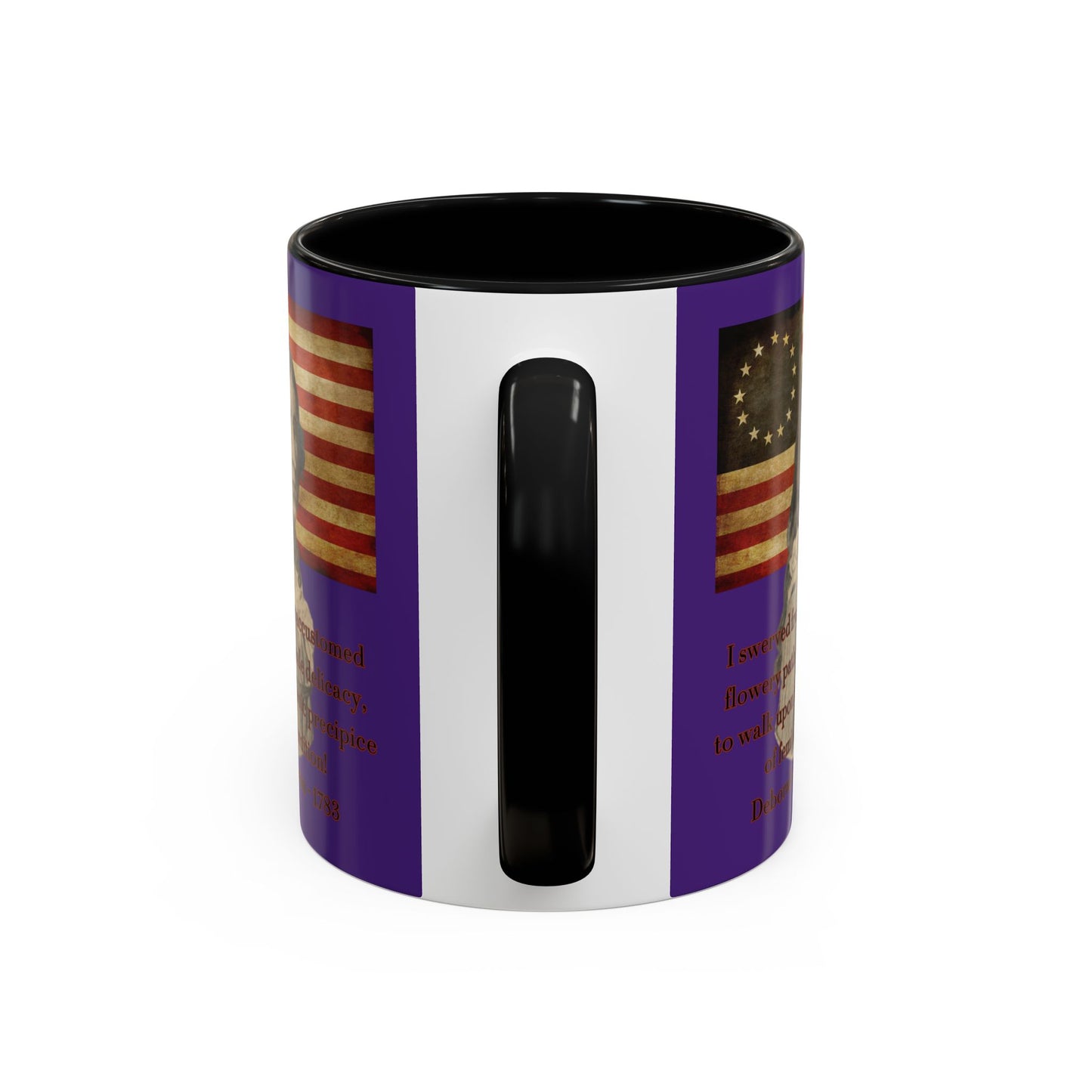 Deborah Sampson, America's Mulan Dark Purple Accent Mug by theGreenDragonTavern.shop