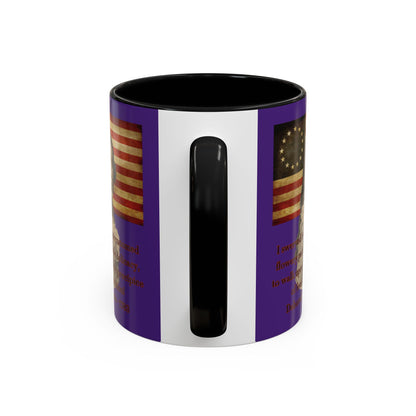 Deborah Sampson, America's Mulan Dark Purple Accent Mug by theGreenDragonTavern.shop
