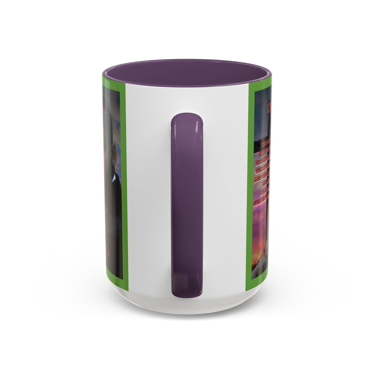 Use Me God, MLK Jr Green Accent Mug by theGreenDragonTavern.shop