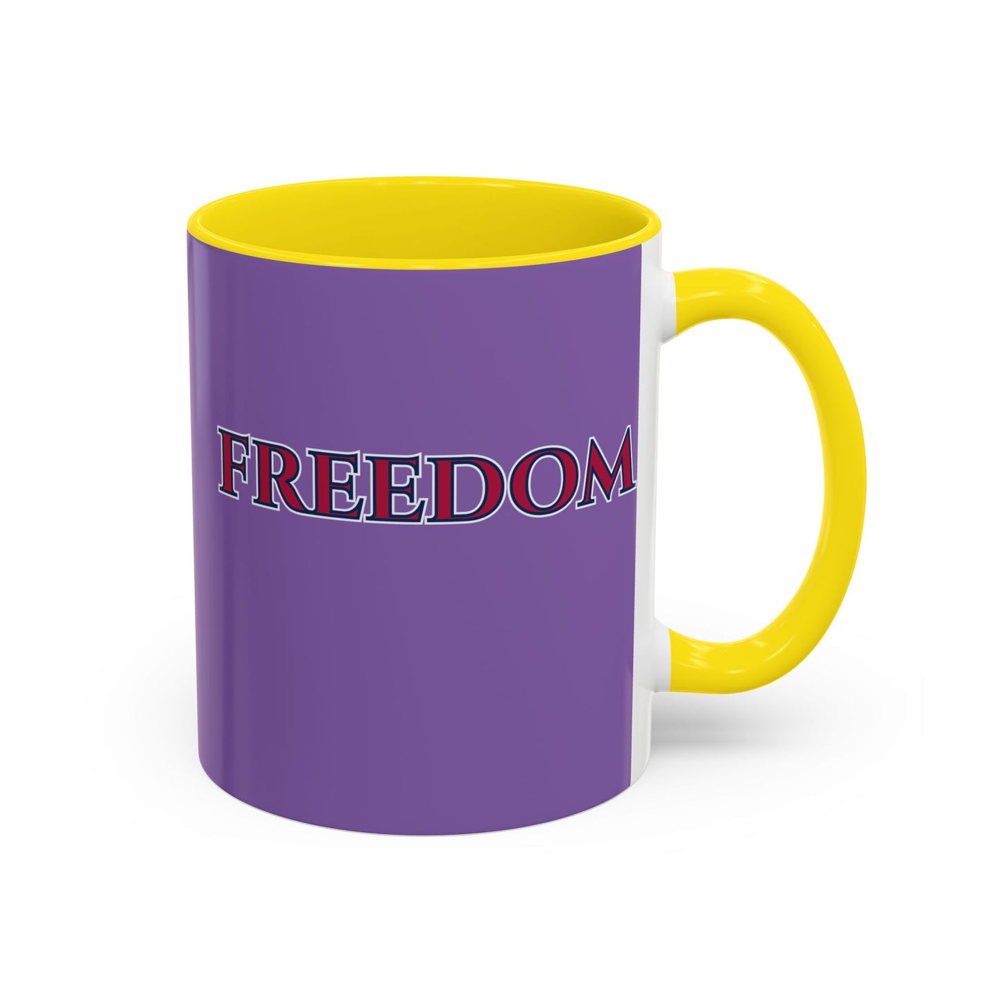 Freedom, Light Purple Accent Mug by theGreenDragonTavern.shop