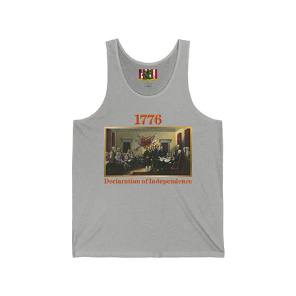 Declaration of Independence Unisex Jersey Tank Top by theGreenDragonTavern.shop