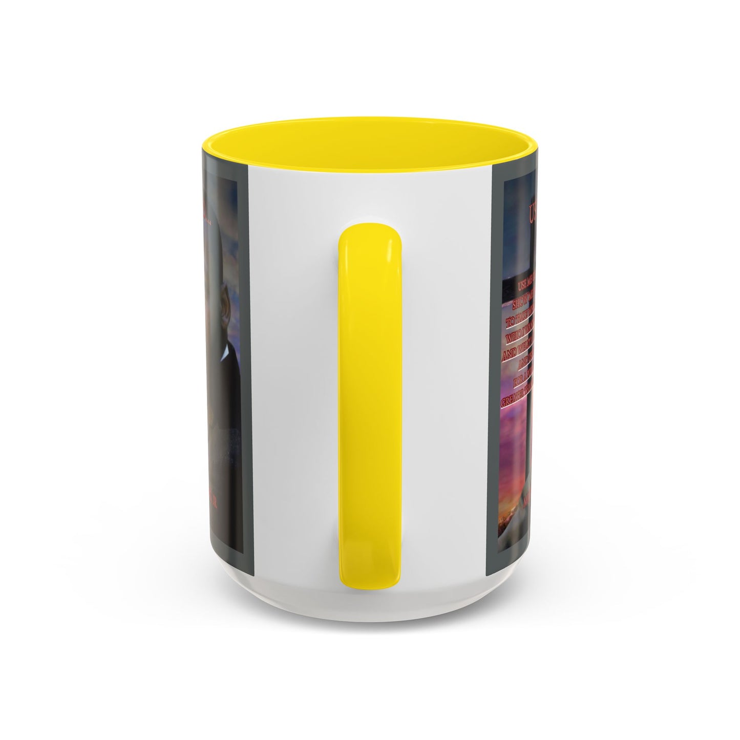Use Me God, MLK Jr Grey Accent Mug by theGreenDragonTavern.shop
