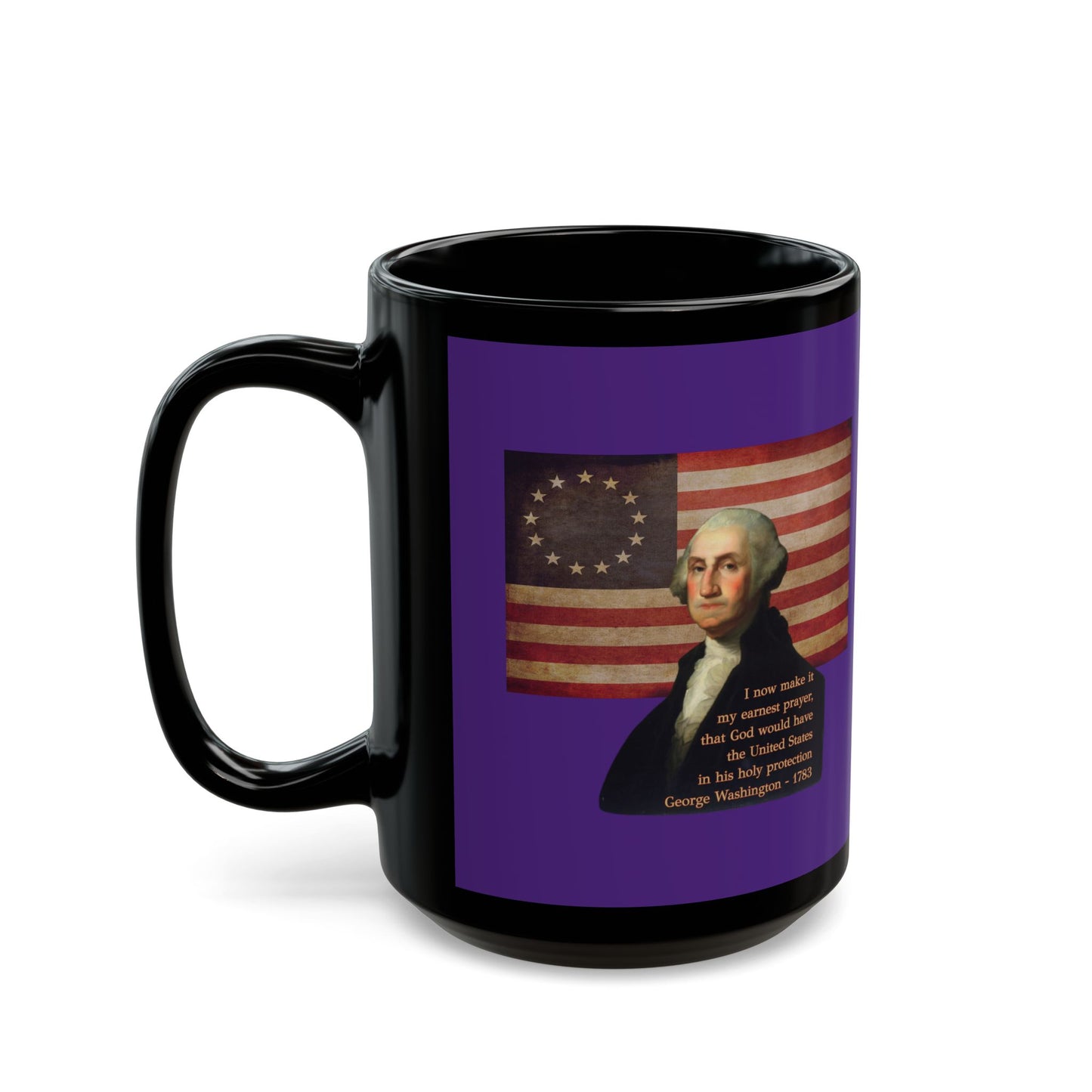 Washington's Earnest Prayer Purple Mug by theGreenDragonTavern.shop