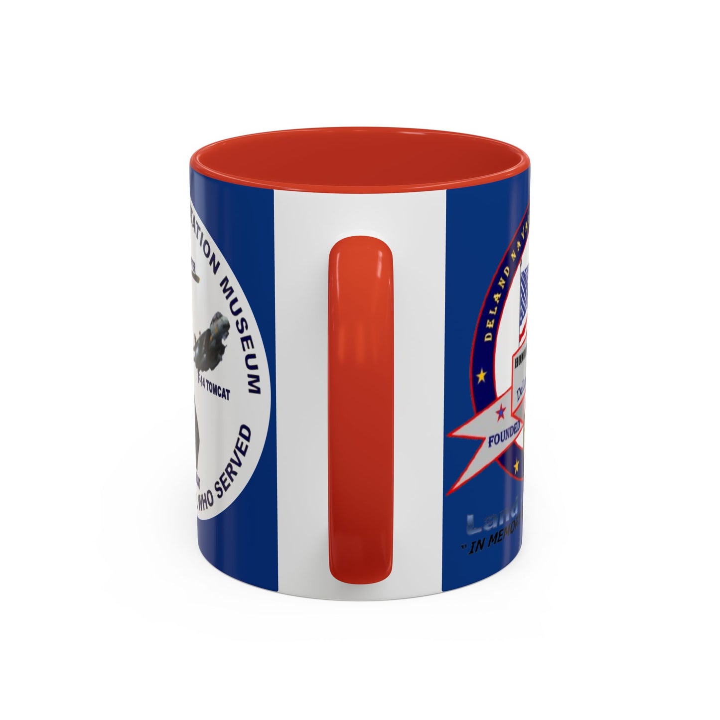 DNASM 2-sided, Founding & Student Art w/WhiteBG Dark Blue Accent Mug by theGreenDragonTavern.shop