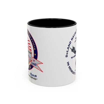 DNASM 2-sided, Founding & Student Art White Accent Mug by theGreenDragonTavern.shop