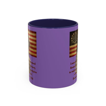Deborah Sampson, America's Mulan Light Purple Accent Mug by theGreenDragonTavern.shop