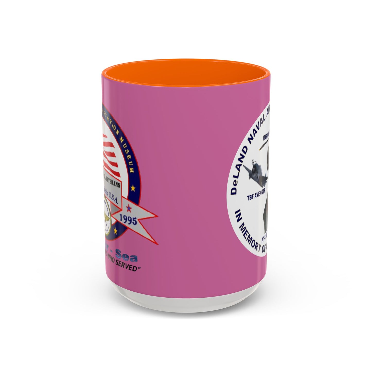 DNASM 2-sided, Founding & Student Art w/WhiteBG Pink Accent Mug by theGreenDragonTavern.shop