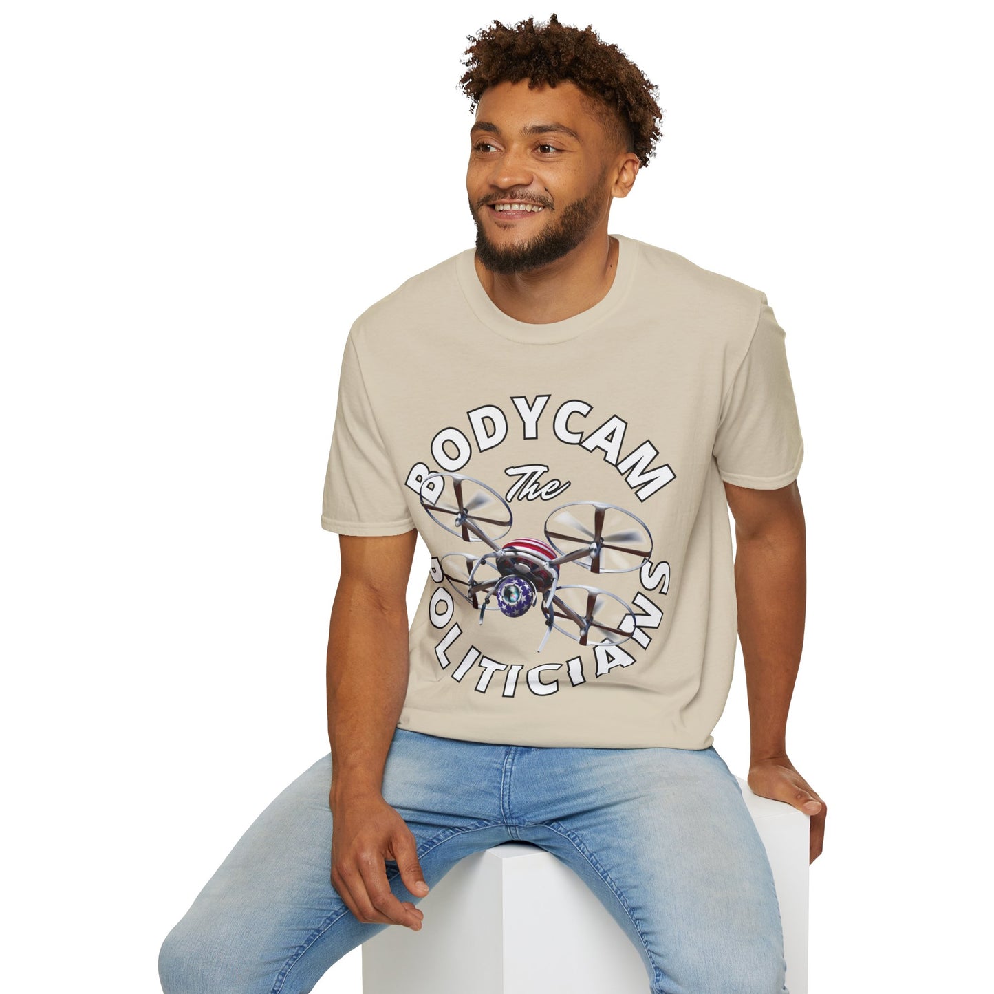 Bodycam the Politicians Drone Light colors Unisex T-Shirt by theGreenDragonTavern.shop