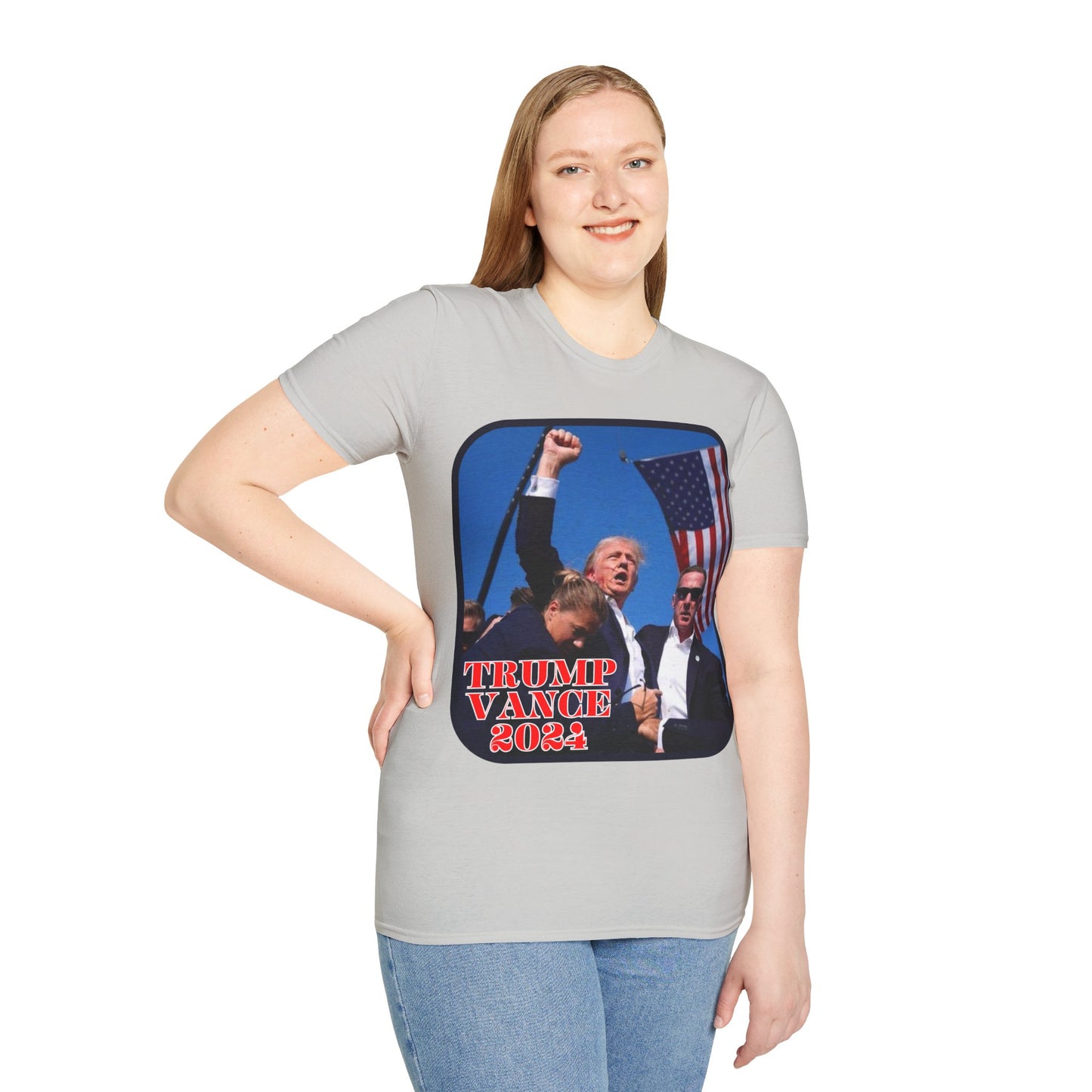 Trump and Vance 2024 Light colors Unisex T-Shirt by theGreenDragonTavern.shop