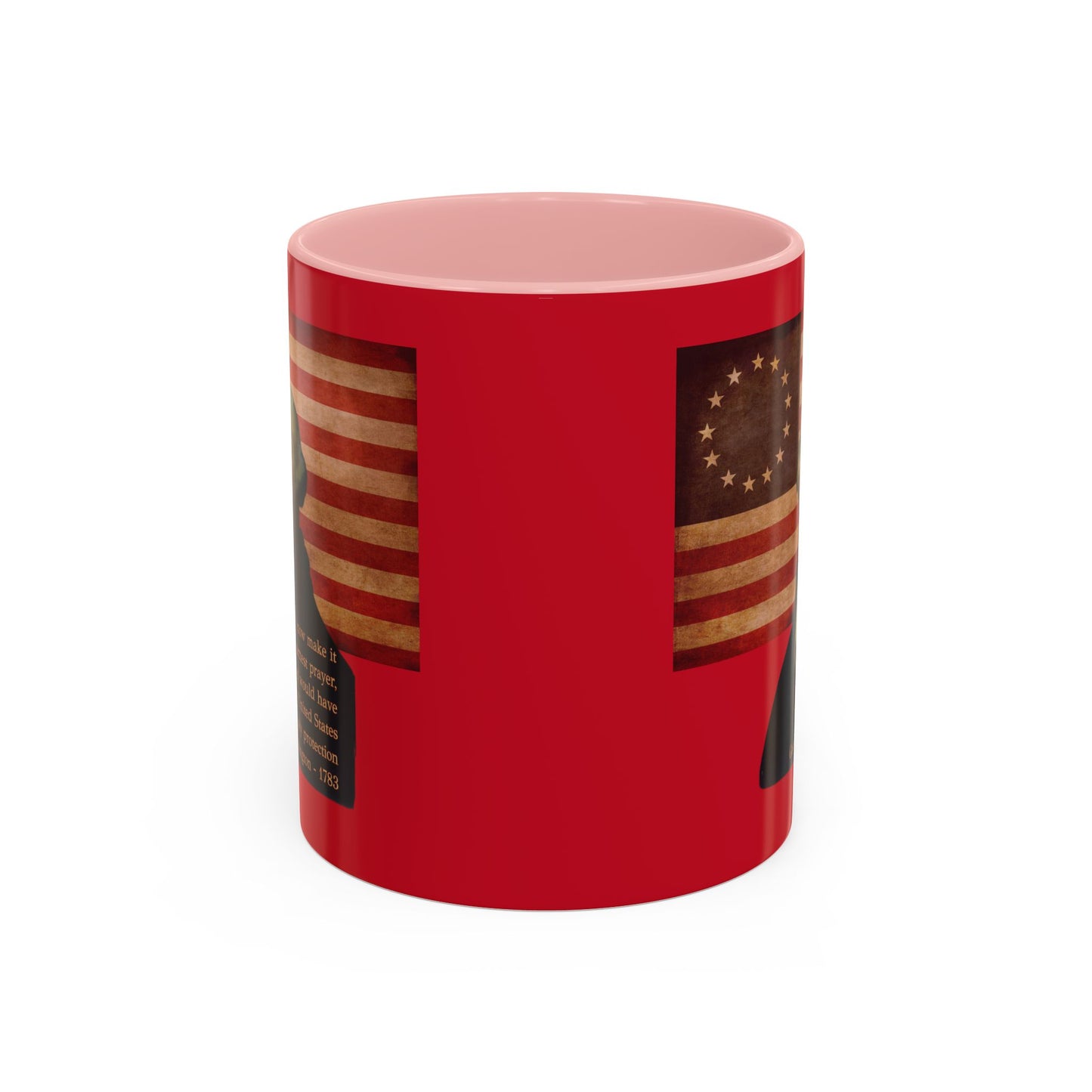 Washington's Earnest Prayer Red Accent Mug by theGreenDragonTavern.shop
