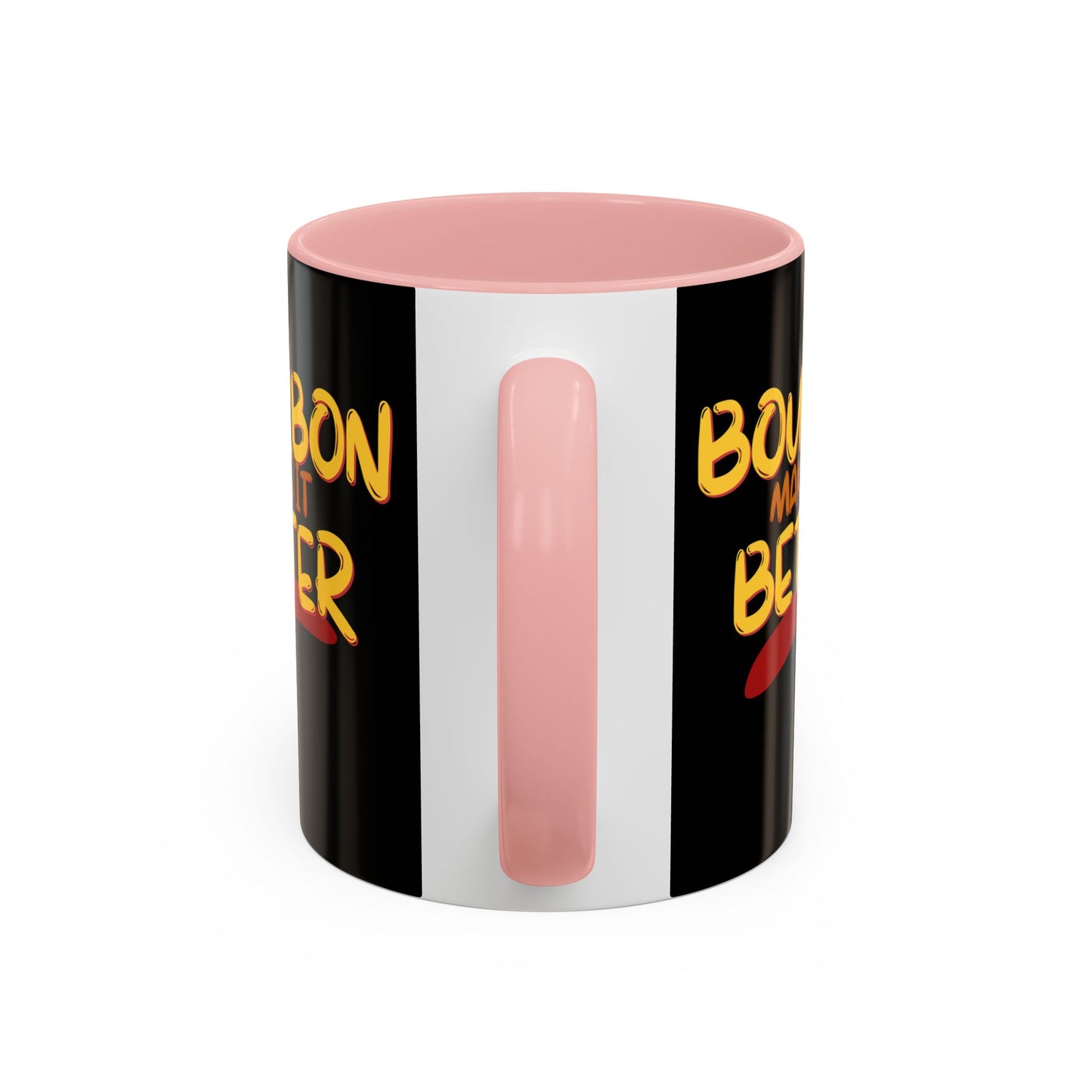 Bourbon makes it better Accent Mug by theGreenDragonTavern.shop