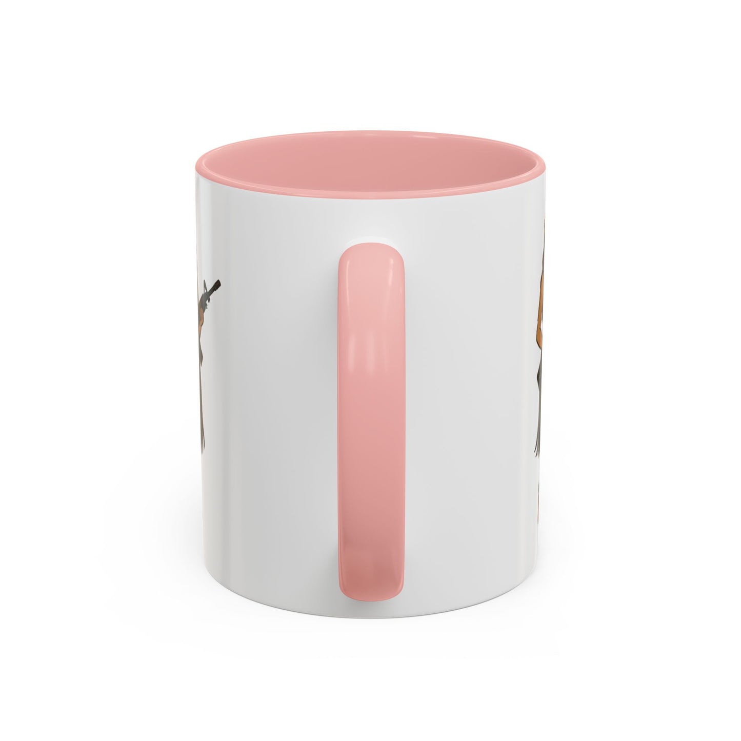 Hula Girl Packin' Heat White Accent Mug by theGreenDragonTavern.shop