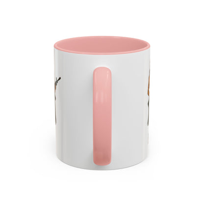 Hula Girl Packin' Heat White Accent Mug by theGreenDragonTavern.shop