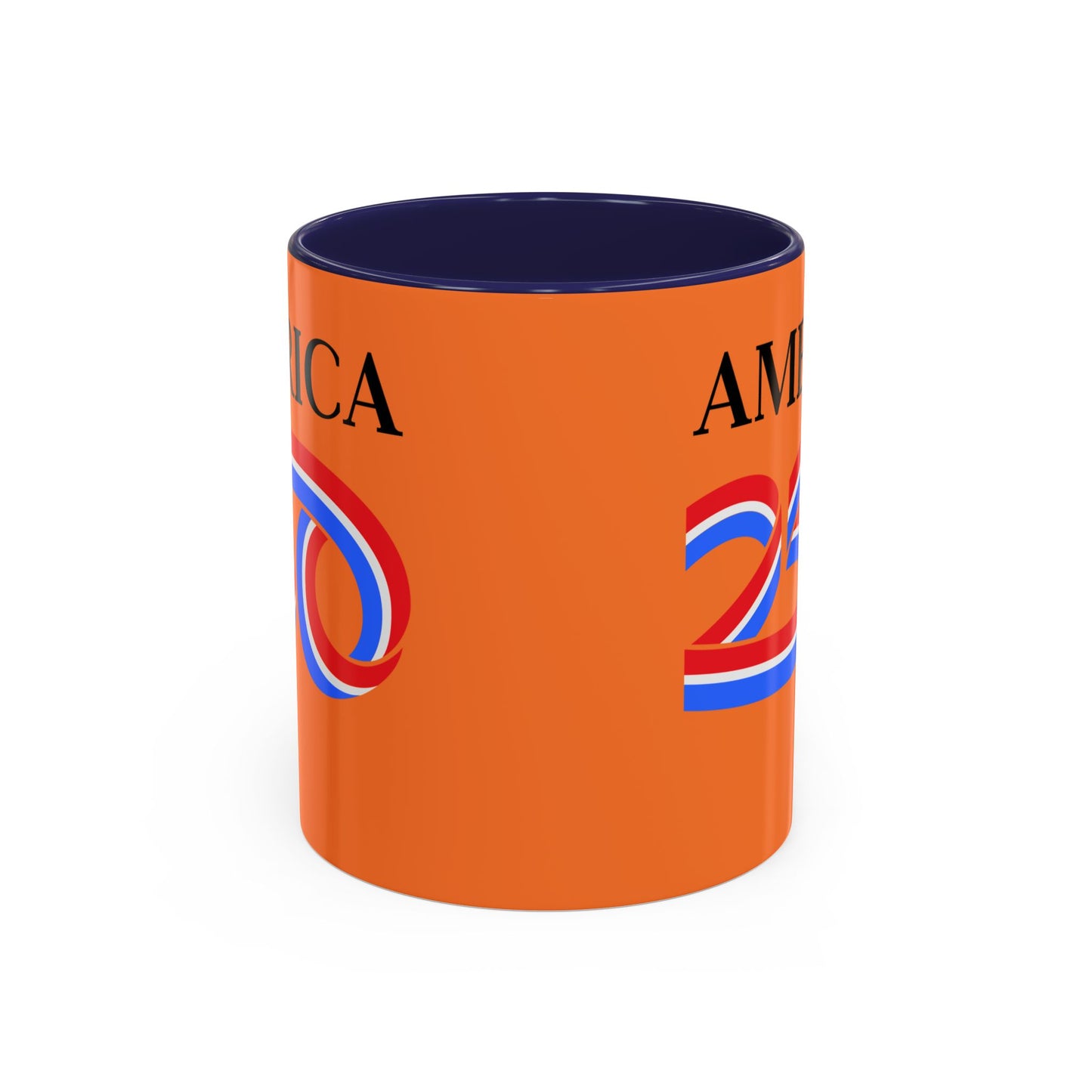 America 250 Orange Accent Mug by theGreenDragonTavern.shop