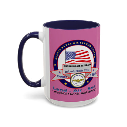DNASM 2-sided, Founding & Student Art w/WhiteBG Pink Accent Mug by theGreenDragonTavern.shop