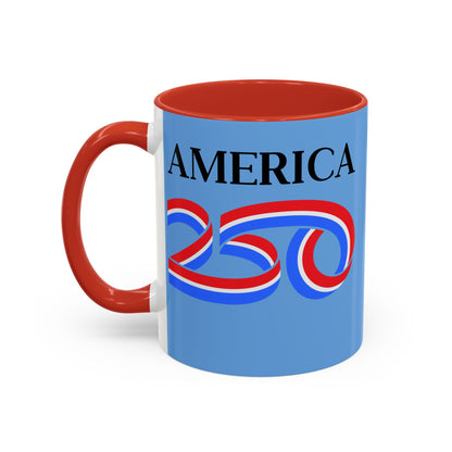 America 250 Light Blue Accent Mug by theGreenDragonTavern.shop