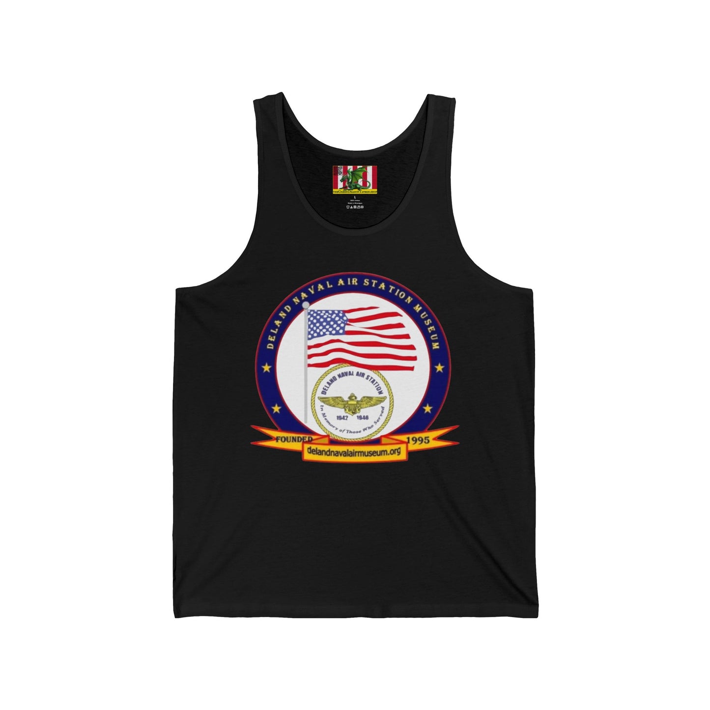 DeLand Naval Air Station Museum Unisex Jersey Tank Top by theGreenDragonTavern.shop