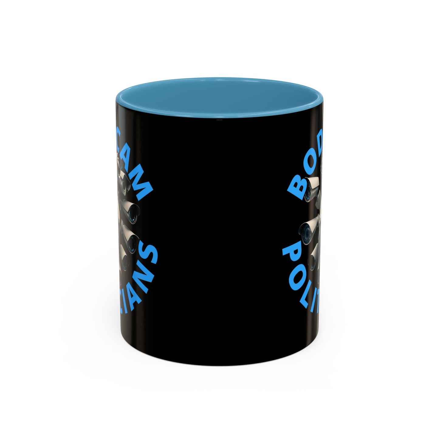 Bodycam the Politicians Cameras Black Accent Mug by theGreenDragonTavern.shop