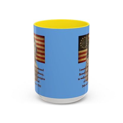 Deborah Sampson, America's Mulan Light Blue Accent Mug by theGreenDragonTavern.shop
