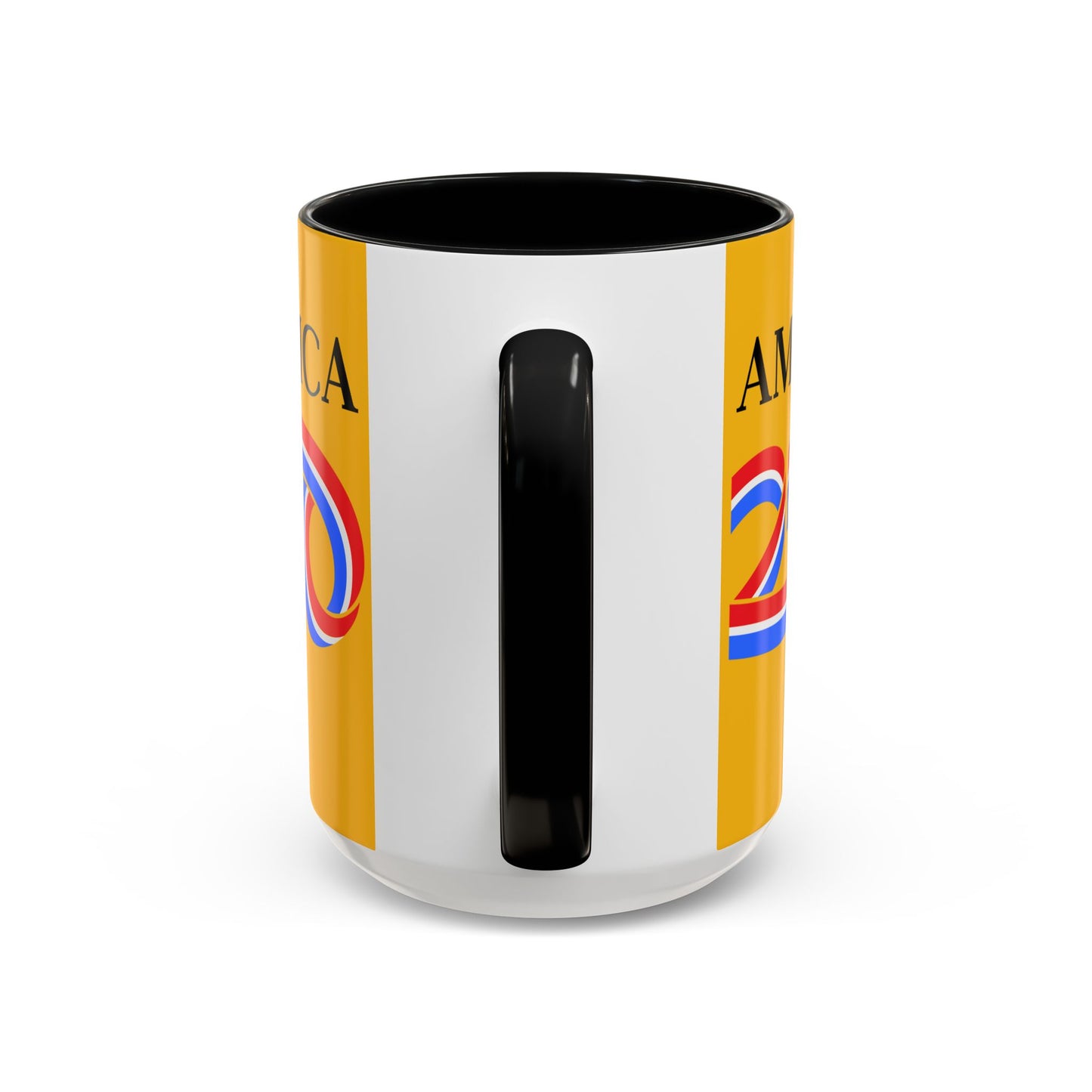 America 250 Yellow Accent Mug by theGreenDragonTavern.shop