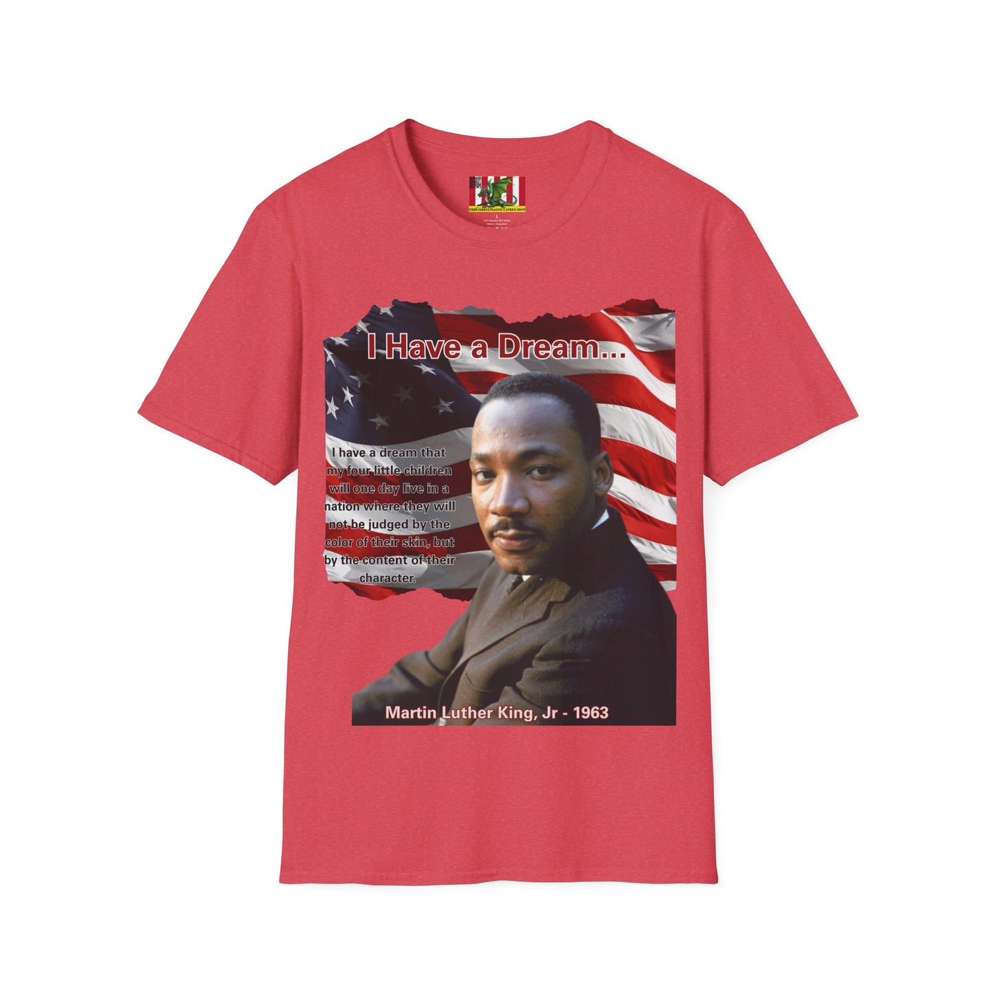"I Have a Dream" MLKJr Light colors Unisex T-Shirt by theGreenDragonTavern.shop